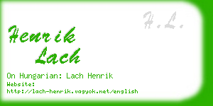 henrik lach business card
